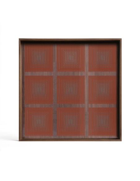 Plateau en verre Squares