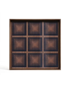 Plateau en verre Squares