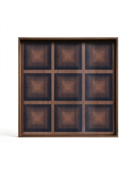 Plateau en verre Squares