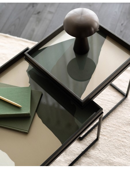 Plateau en verre Wabi Sabi