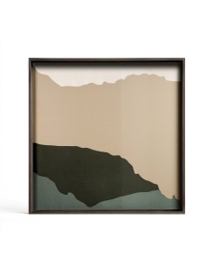Plateau en verre Wabi Sabi