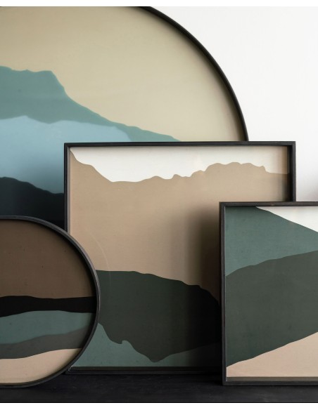 Plateau en verre Wabi Sabi