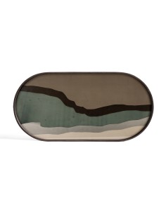 Plateau en verre Wabi Sabi