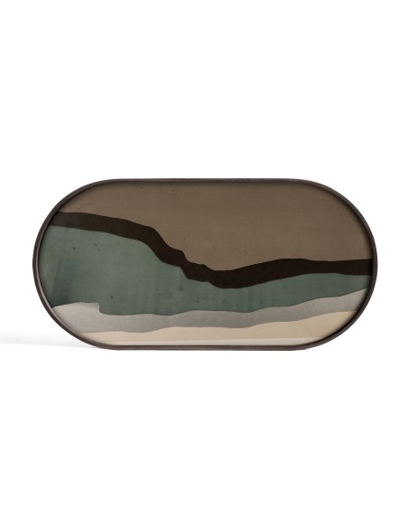 Plateau en verre Wabi Sabi