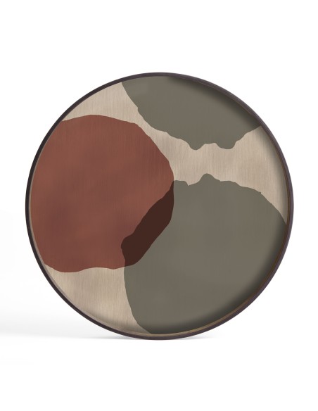 Plateau en verre Overlapping Dots